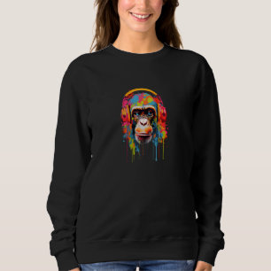 Camiseta Macaco engraçado 60 e 70 Groovy Gorilla, Hippie Ap