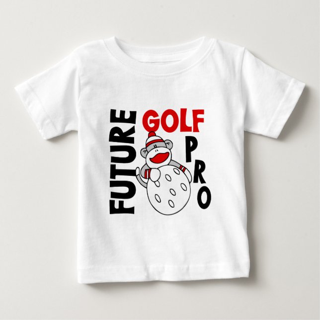 Camiseta Macaco futuro da peúga do golfe pro (Frente)