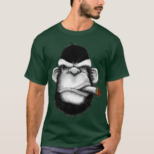 Camiseta Macaco gorila com charuto
