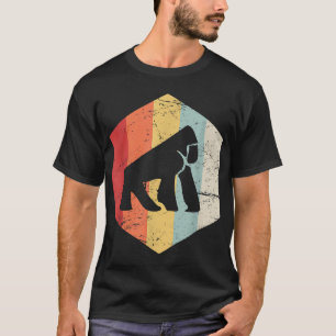 Camiseta macaco gorila-gorila com goril de aniversário