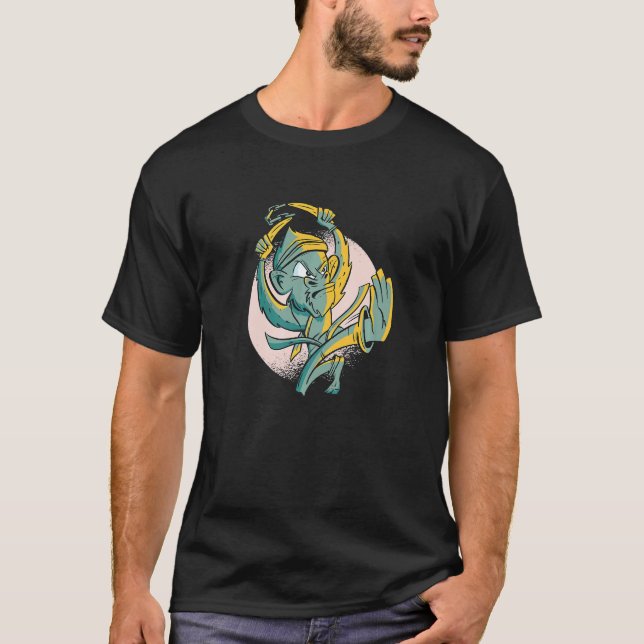 Camiseta Macaco Japonês de Karatê com Bananas (Frente)