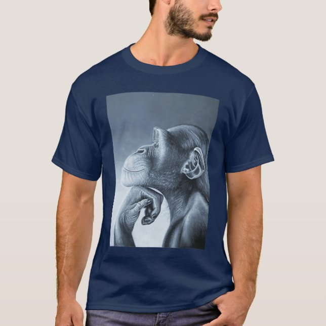 Camiseta Macaco Leão Engraçado Meme ragebait Meme Brainrot  (Frente)