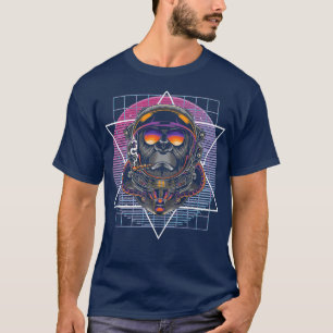 Camiseta Macaco-macaco Astr. de Aestética Vaporwave de Arte