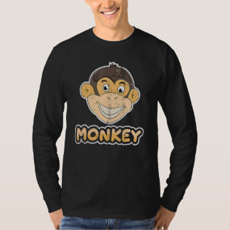 Camiseta Macaco Macaco Chimpanzé Macaco
