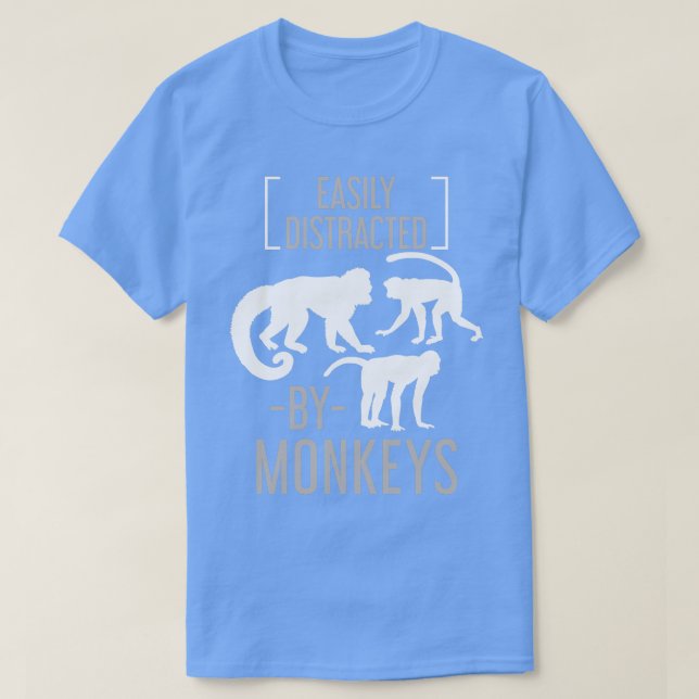 Camiseta Macaco-Macaco-Detentor-Zoológico-Macaco-Presente (Frente do Design)