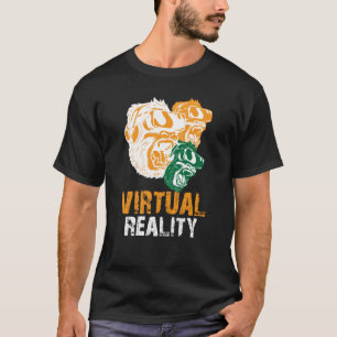 Camiseta Macaco Macaco Jogador de Jogos da Realidade Virtua