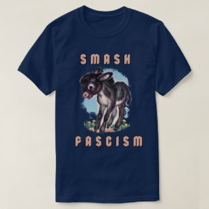 Camiseta Macaco-Macaco-Macaco-Pão-Esmagamento Fascismo
