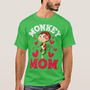 Camiseta Macaco Mãe Macacos Primato Zoo Selva Safari Anima