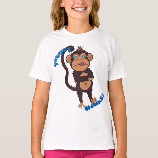 Camiseta Macaco mal-humorado (Frente)