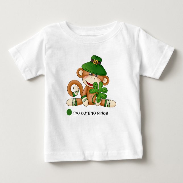 Camiseta Macaco-meia com Rua de Shamrock. (Frente)