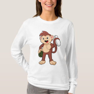 Camiseta Macaco na Boliche com Bola de boliche