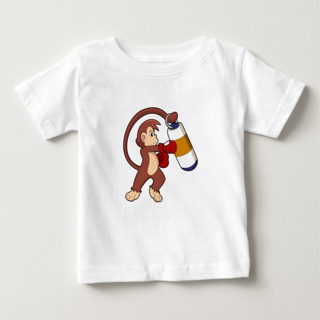 Camiseta Macaco na caixa com saco de punção (Frente)