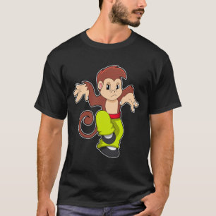 Camiseta Macaco nas artes marciais Kungfu