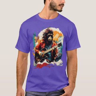 Camiseta Macaco-Neve A Tocar Violão