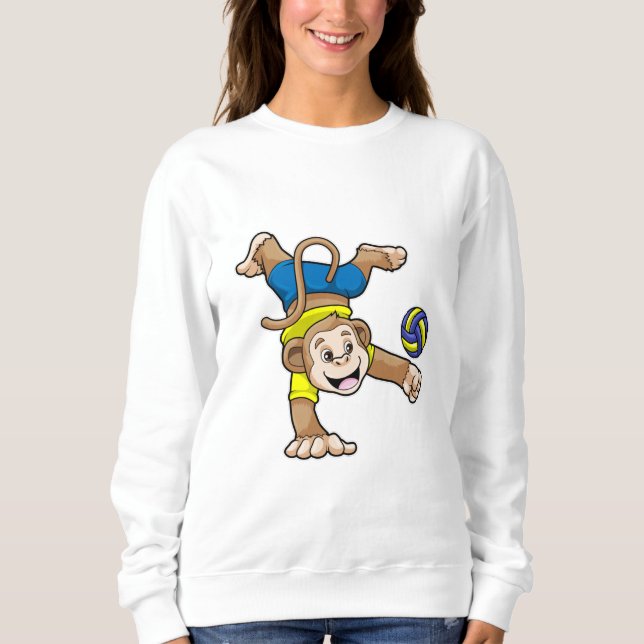 Camiseta Macaco no Esporte com Voleibol (Frente)