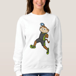 Camiseta Macaco no jogador de Handball com Handball
