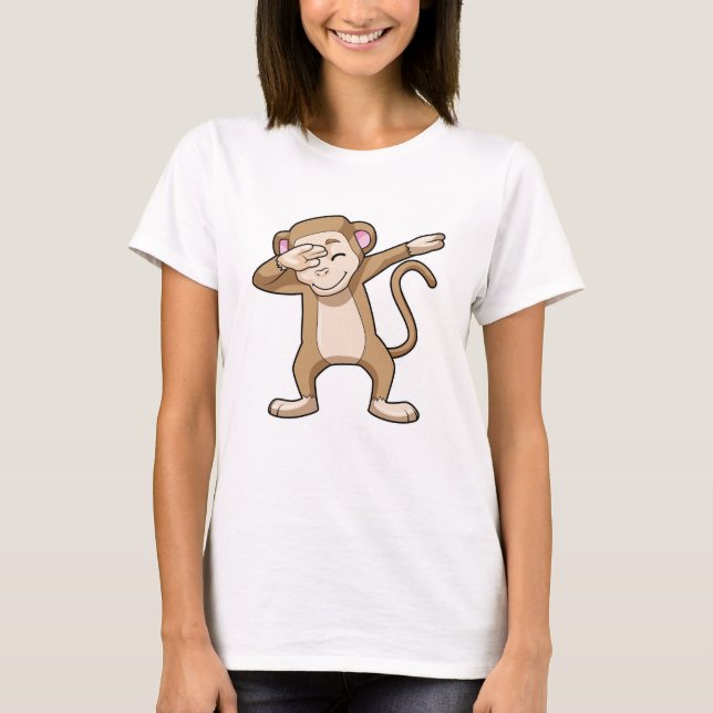 Camiseta Macaco no laboratório Dance Dance Dab (Frente)