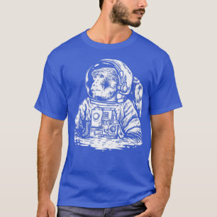 Camiseta Macaco Num Astronauta Engraçado De Espaço
