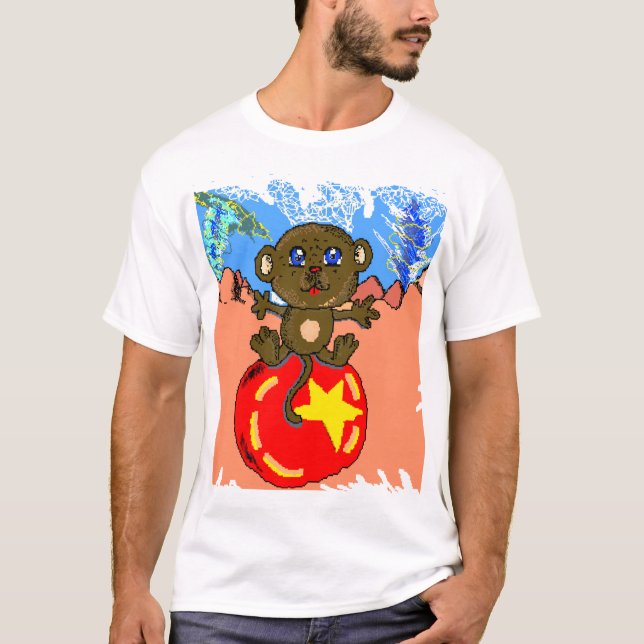 Camiseta Macaco numa bola (Frente)