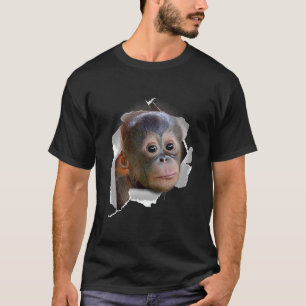 Camiseta Macaco Orangu Utans Baby Oranguei Utan Face Costum