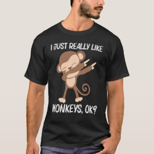 Camiseta Macaco Para Homens Ape Zoo Animais Selvagens 1