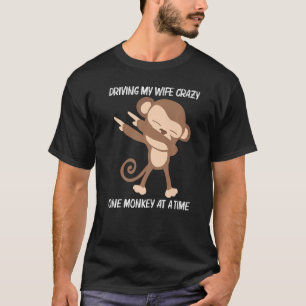 Camiseta Macaco Para Homens Pai Ape Zoo Selvagem
