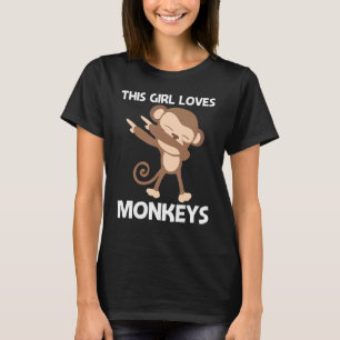 Camiseta Macaco Para Meninas Mãe Ape Zoo Selvagem 1
