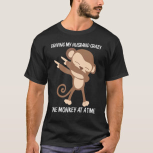 Camiseta Macaco Para Mulheres Mãe Zoo Selvagem Ape