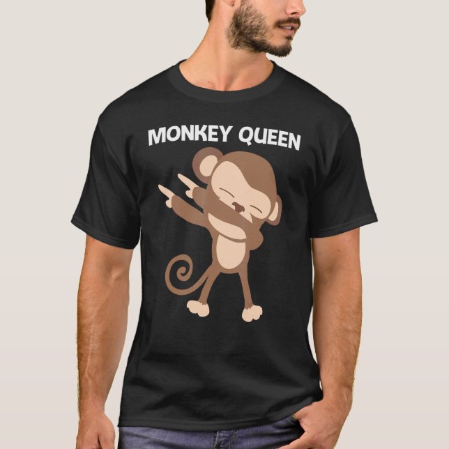 Camiseta Macaco Para Mulheres Mãe Zoo Selvagem Ape (Frente)