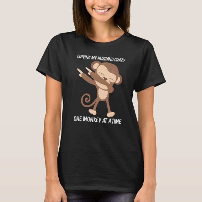 Camiseta Macaco Para Mulheres Mãe Zoo Selvagem Ape (Frente)