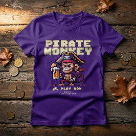 Camiseta Macaco Pirata de Video Game