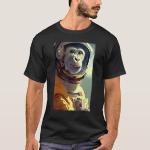 Camiseta Macaco Primata Animal Astronauta Espaço Universo G