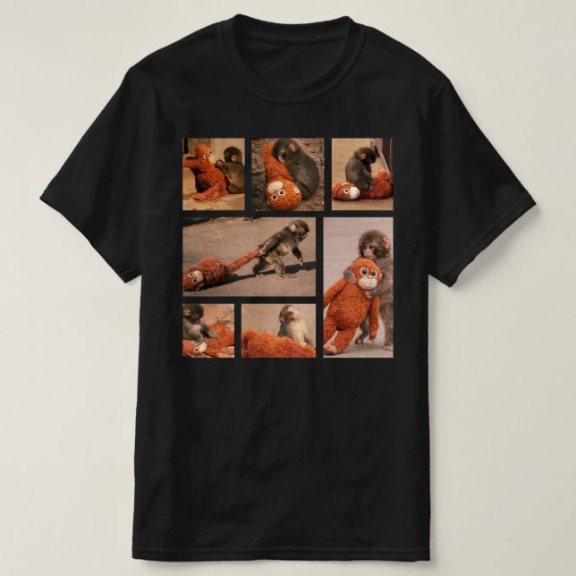 Camiseta Macaco Punch Bebê , Macaco Punch Solitário (Frente do Design)