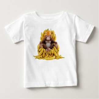 Camiseta Macaco Real: Rei Chimpanzé num Trono de Frescura