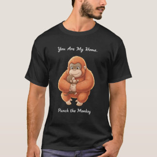 Camiseta macaco rejeitado pela mãe ganha orangotango de pel