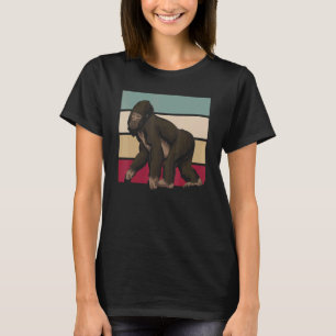 Camiseta Macaco Retrô   Animal de Zoológico Gorila   Gorila