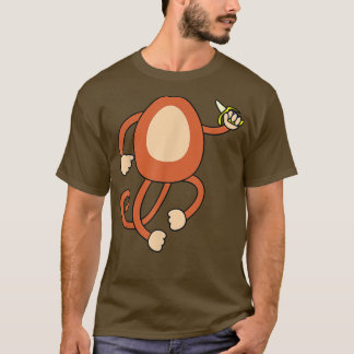 Camiseta Macaco Segurando Banana Costume Engraçado Fácil Ha