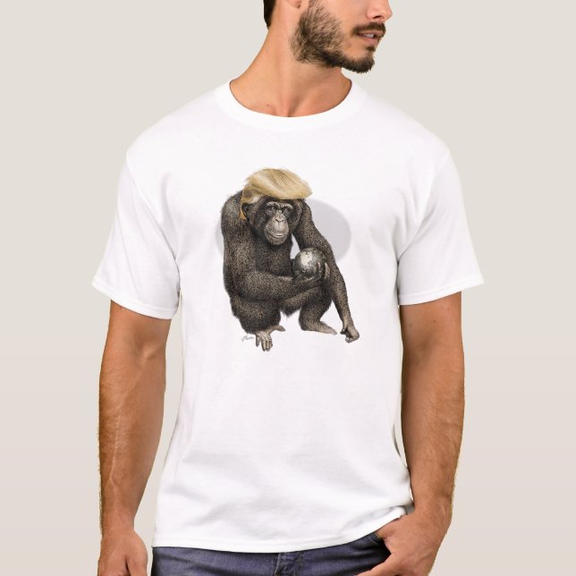 Camiseta macaco segurando o (Frente)