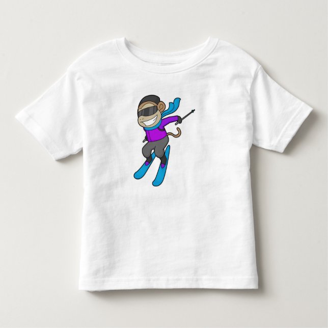 Camiseta Macaco Skier Ski (Frente)
