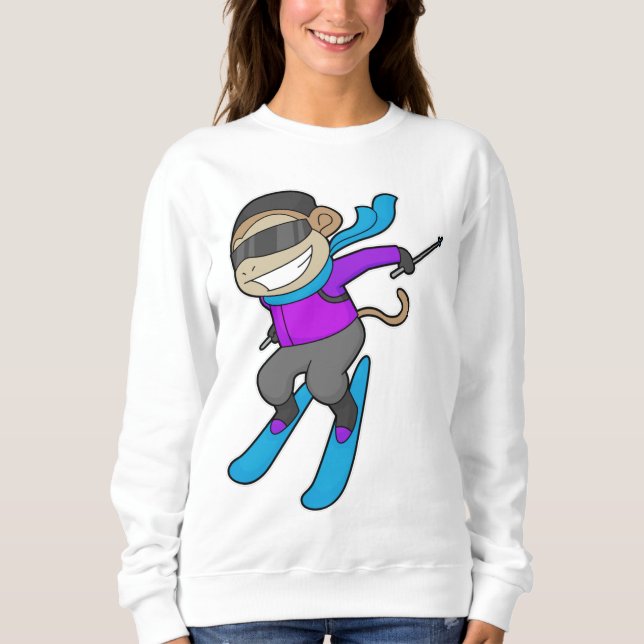 Camiseta Macaco Skier Ski (Frente)