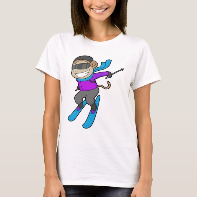 Camiseta Macaco Skier Ski (Frente)
