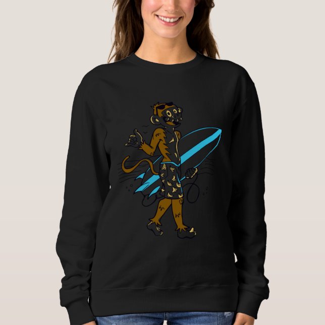 Camiseta macaco surfando banana (Frente)