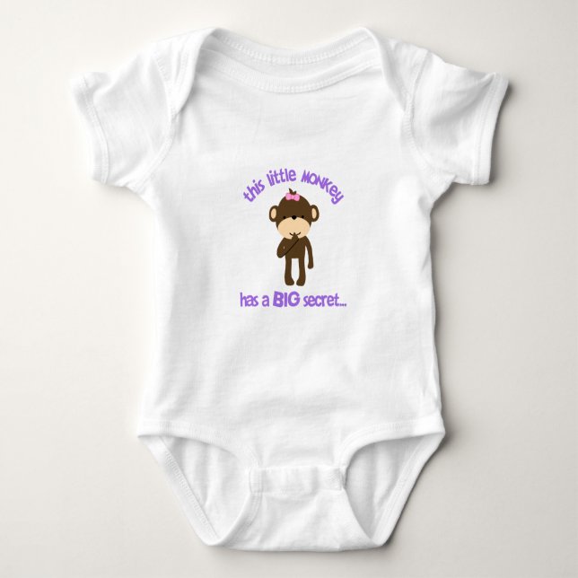 Camiseta Macaco Tem Uma Irmã Secreta. (Frente)