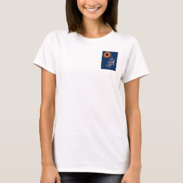 Camiseta macaco voando no espaço