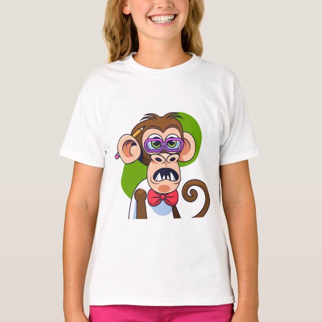 Camiseta Macaco Zangado Engraçado (Frente)