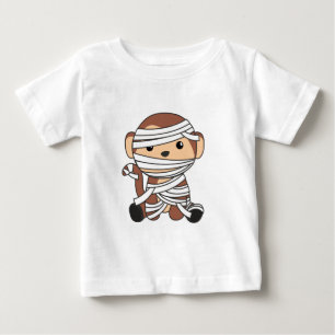 Camiseta Macacos-da-múmia-abraça-abóbora Feliz Dia das Brux