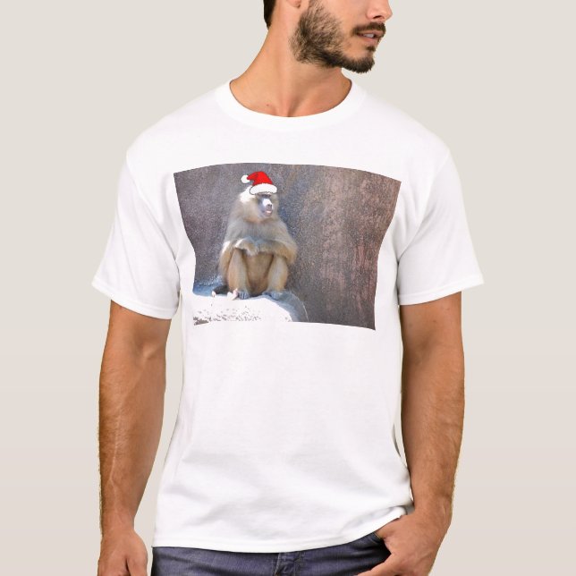 Camiseta Macacos e babuínos de Natal (Frente)