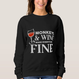 Camiseta MACACOS E Vinho Tornam Tudo Fino MACACO