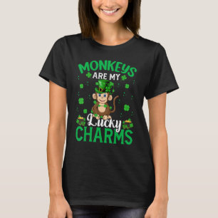 Camiseta Macacos Engraçados São A Minha Sortuda Rua De Maca