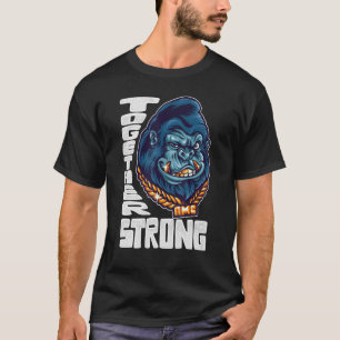 Camiseta Macacos Juntos com Forte Memória Esqueço Curto